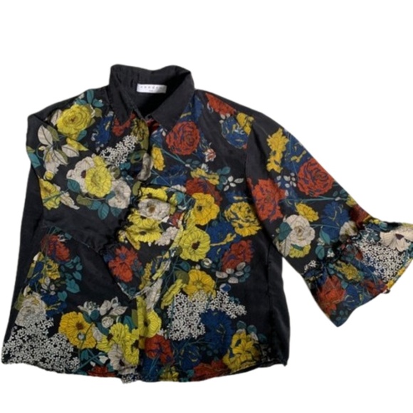 Sandro Silk Floral Blouse - Picture 8 of 11